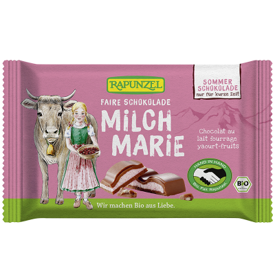 cioccolato Milch Marie con frutti rossi e yogurt (100gr)